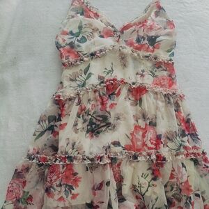 Elegant Floral Layered Dress